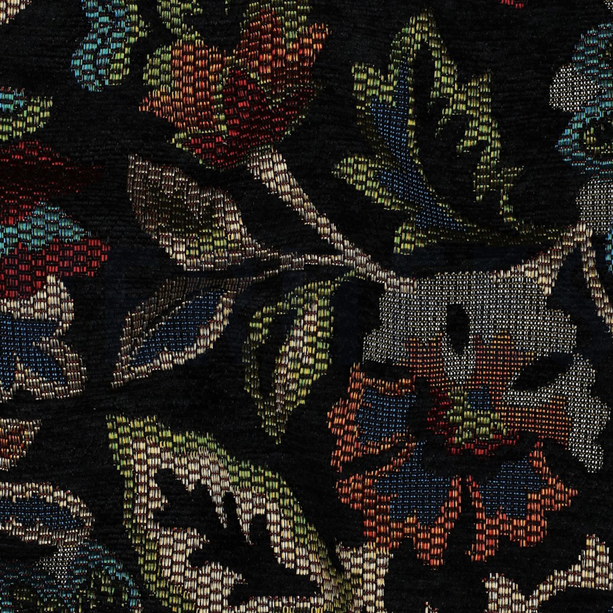 GOBELIN CHENILLE BLUMEN SCHWARZ (high resolution) #2
