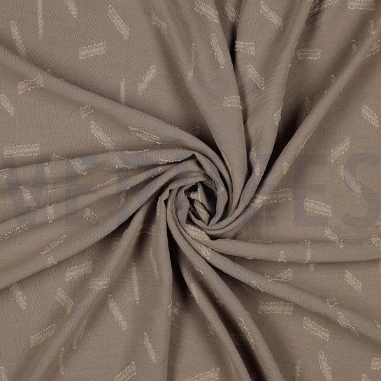 DOBBY JACQUARD STREPEN ZAND #7