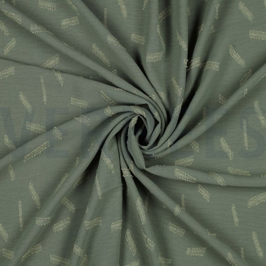 DOBBY JACQUARD STRIPES BASIL #7