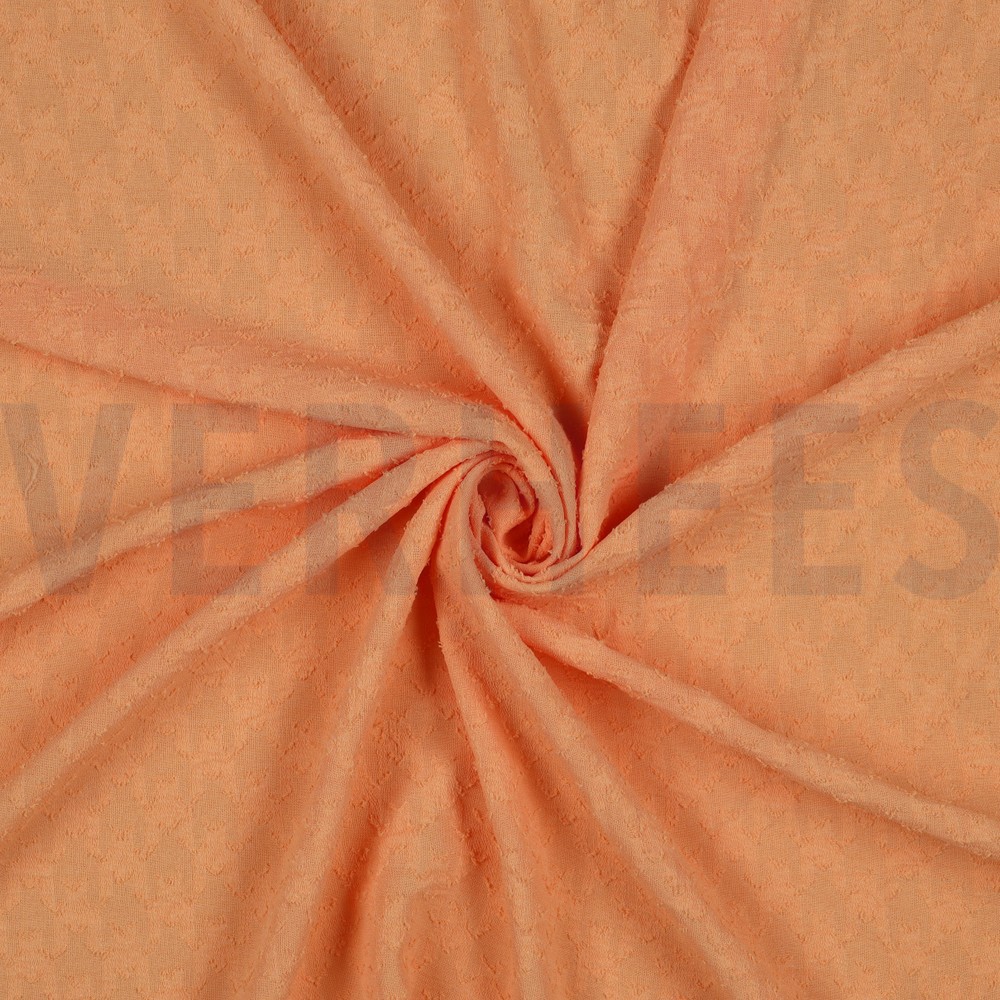 DOBBY JACQUARD GRAFISCH LICHT ABRIKOOS #7