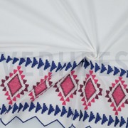 COTTON VOILE ONE-SIDE BORDER WHITE (thumbnail) #2