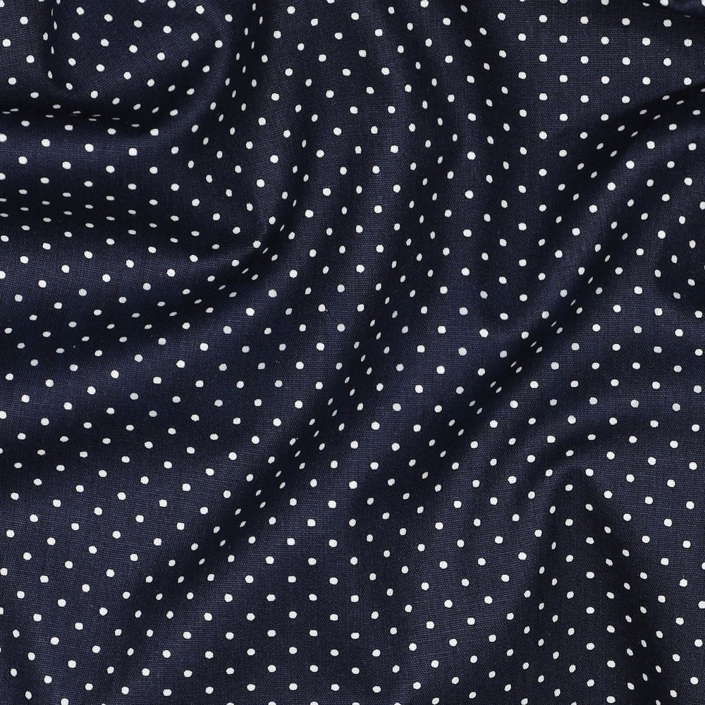 POPLIN PETIT DOTS NAVY #7