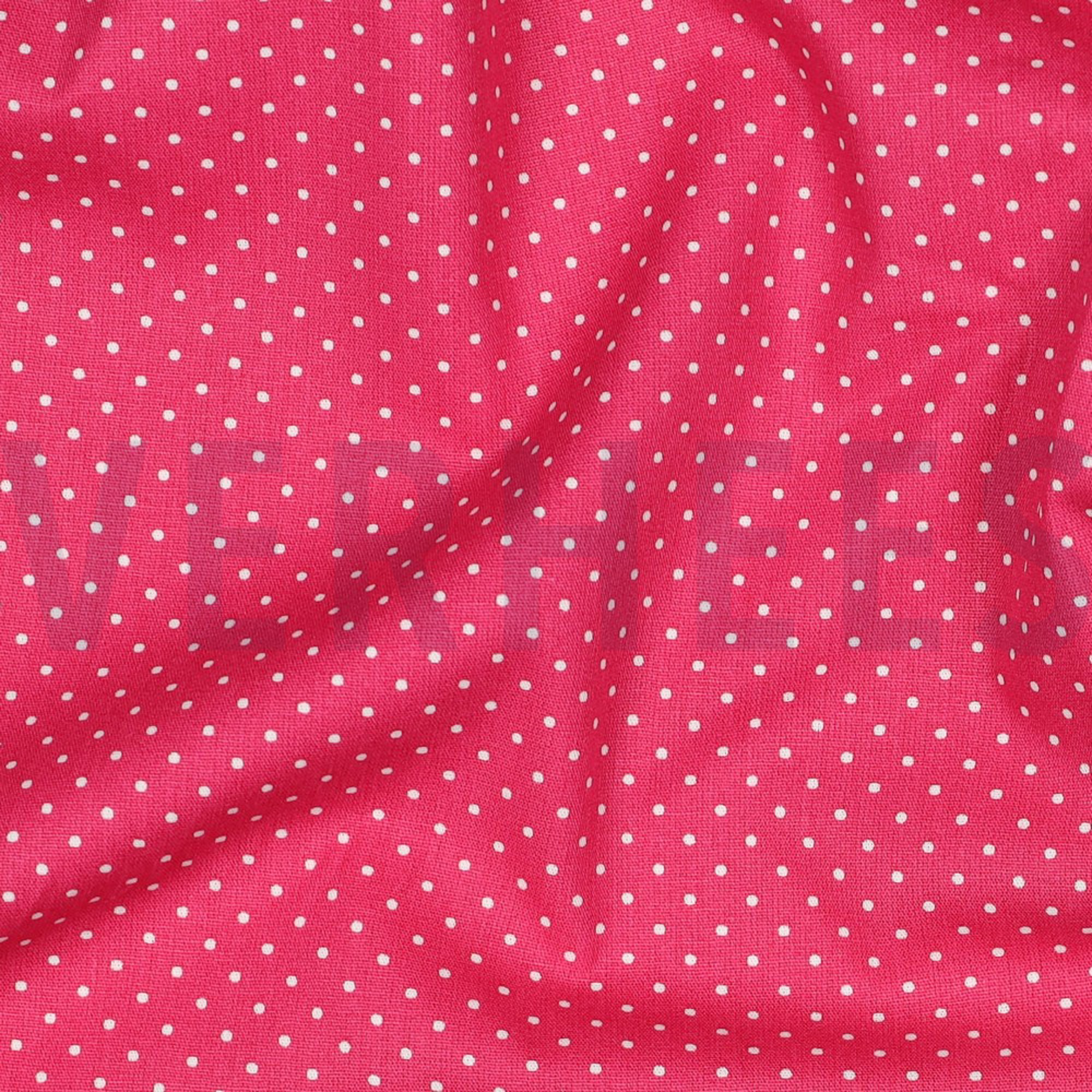 KATOENEN POPLIN KLEINE STIPPEN ROZE (high resolution) #2