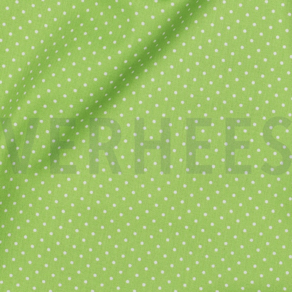 POPLIN PETIT DOTS LIME #7