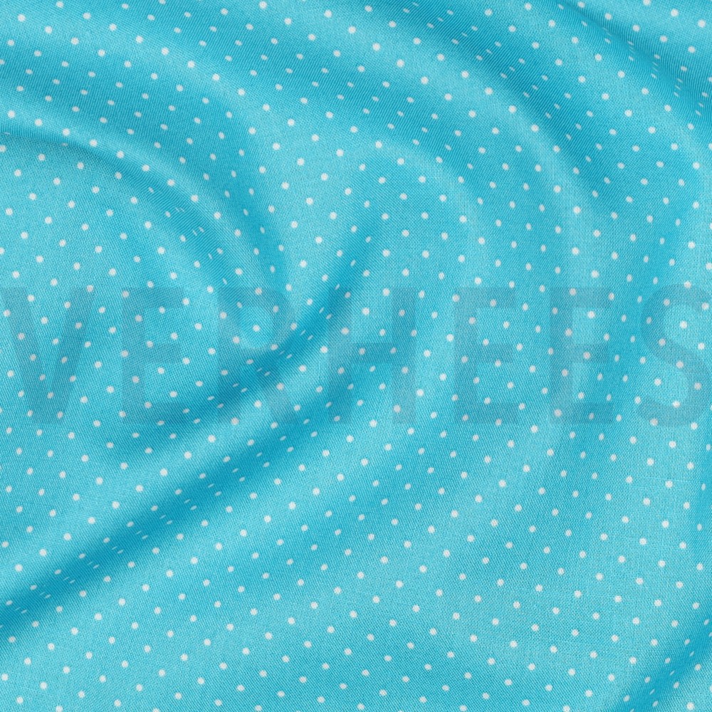 POPLIN PETIT DOTS TURQUOISE #7