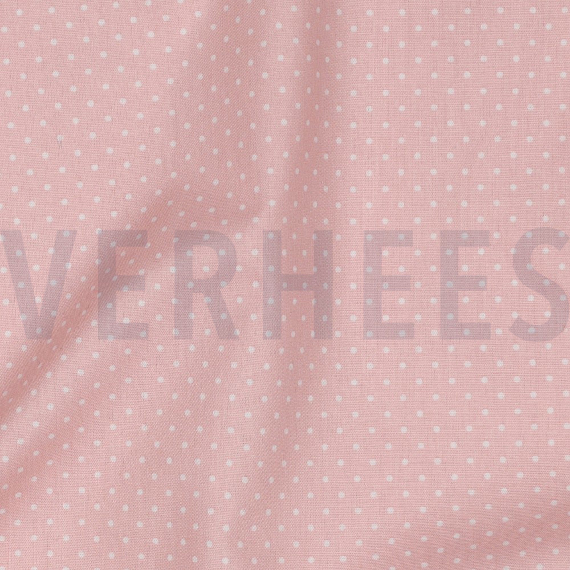 POPLIN PETIT DOTS OLD ROSE (high resolution) #2