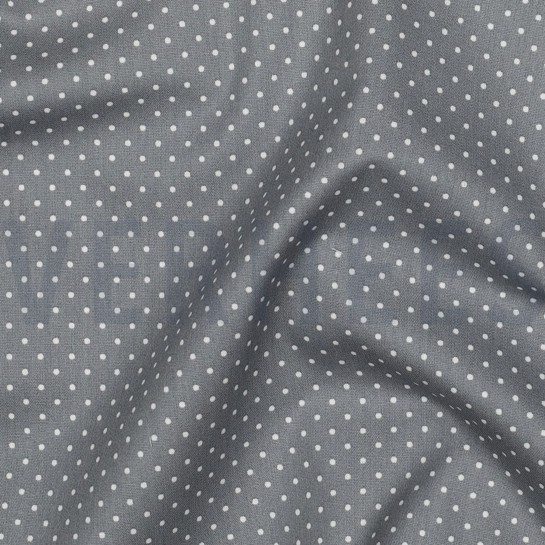 POPLIN PETIT DOTS GREY #7