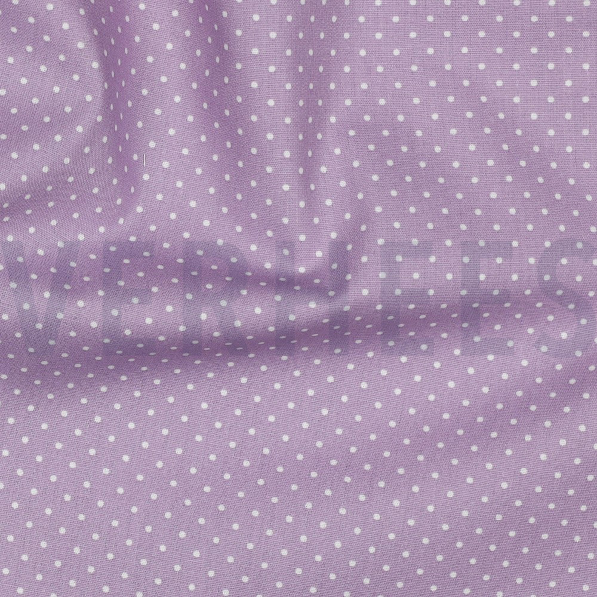 BAUMWOLLE POPELINE KLEINE PUNKTE LILA (high resolution) #2