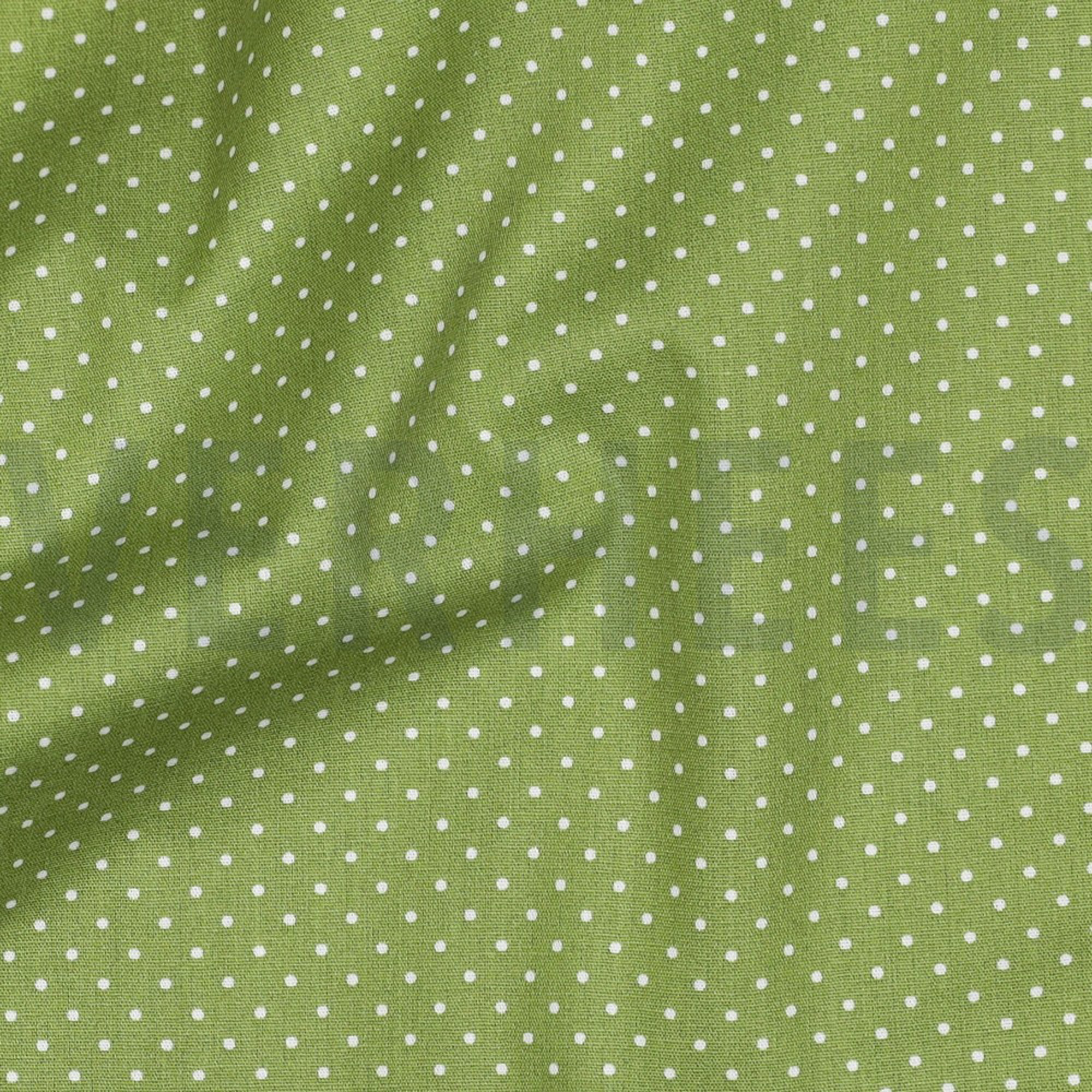 POPLIN PETIT DOTS GREEN (high resolution) #2