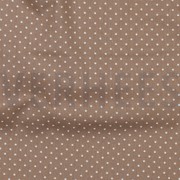 POPELINE DE COTON PETITS POINTS TAUPE (thumbnail) #2