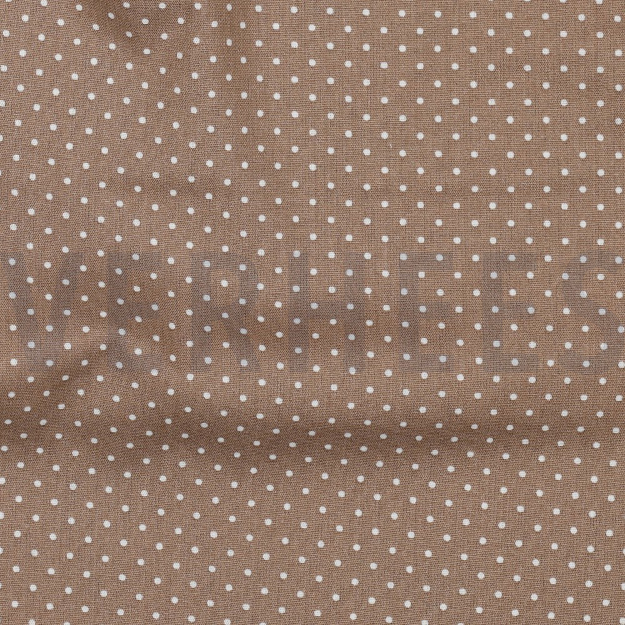 POPELINE DE COTON PETITS POINTS TAUPE (high resolution) #2