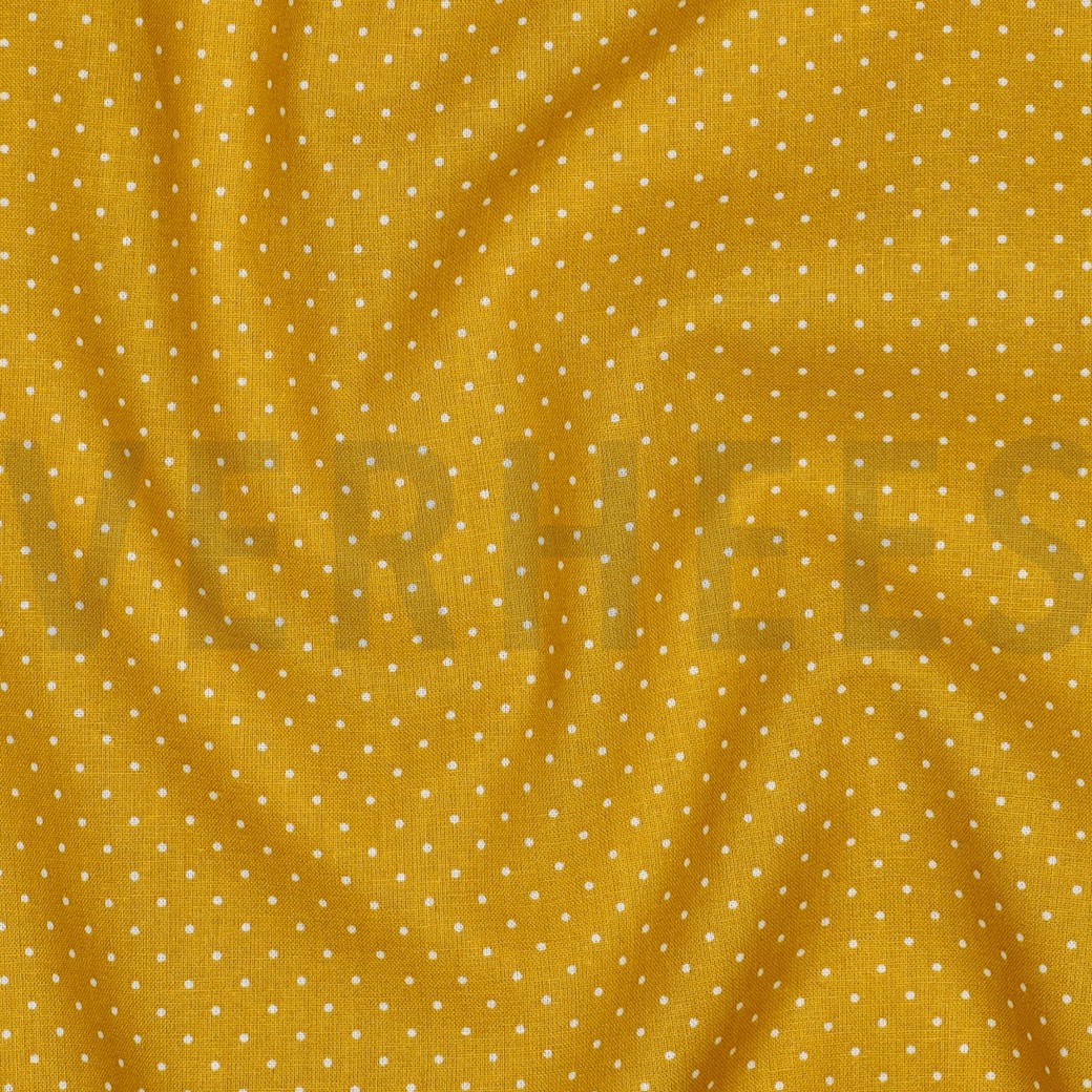 POPLIN PETIT DOTS OCHRE #7