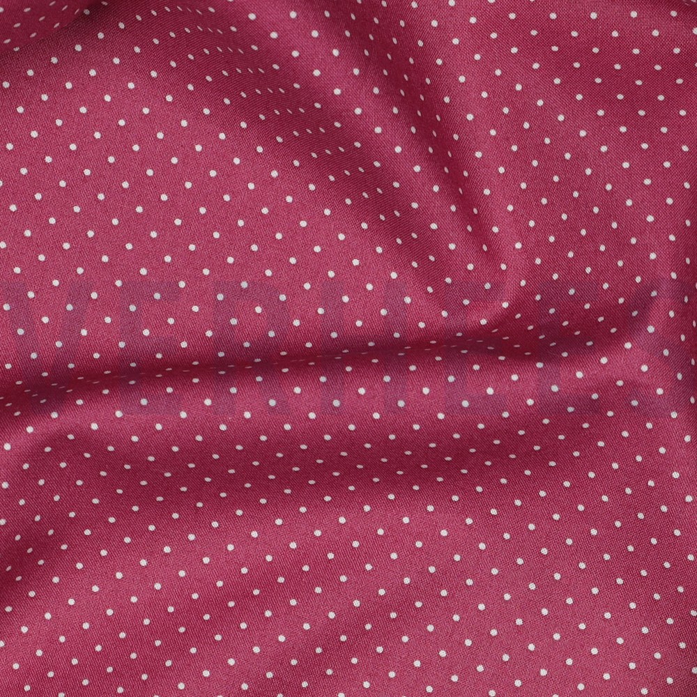 KATOENEN POPLIN KLEINE STIPPEN MAUVE #7