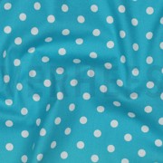 POPLIN DOTS TURQUOISE (thumbnail) #2