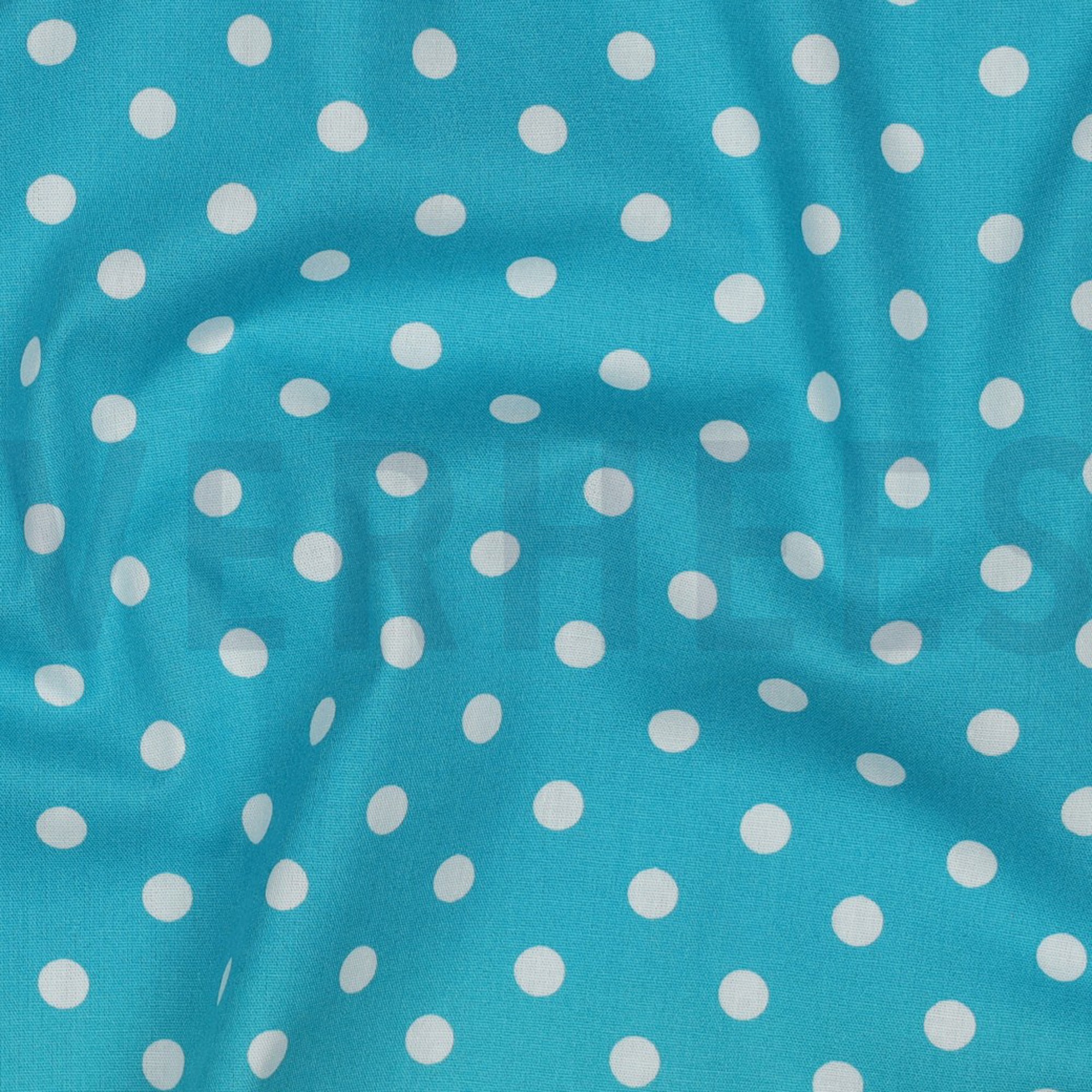 POPLIN DOTS TURQUOISE (high resolution) #2