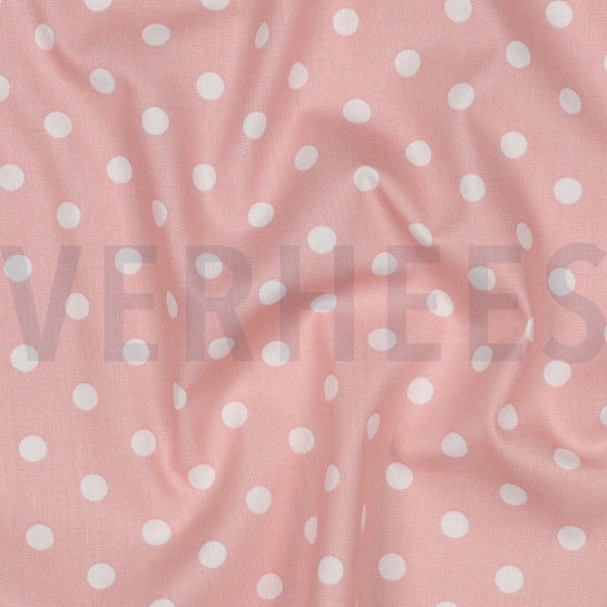 POPLIN DOTS OLD ROSE #7
