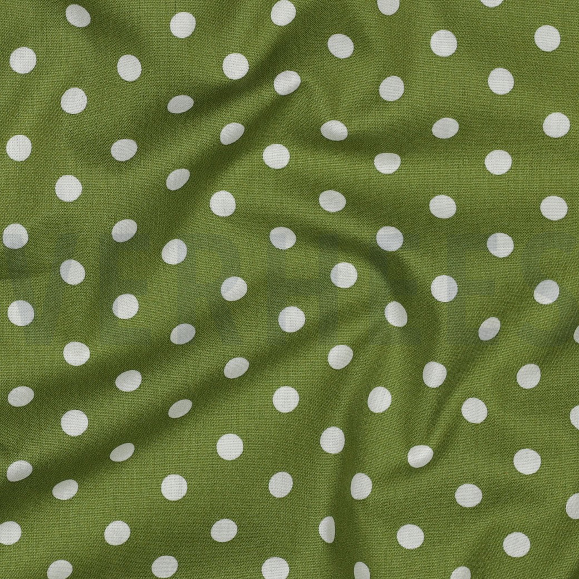 POPLIN DOTS GREEN (high resolution) #2