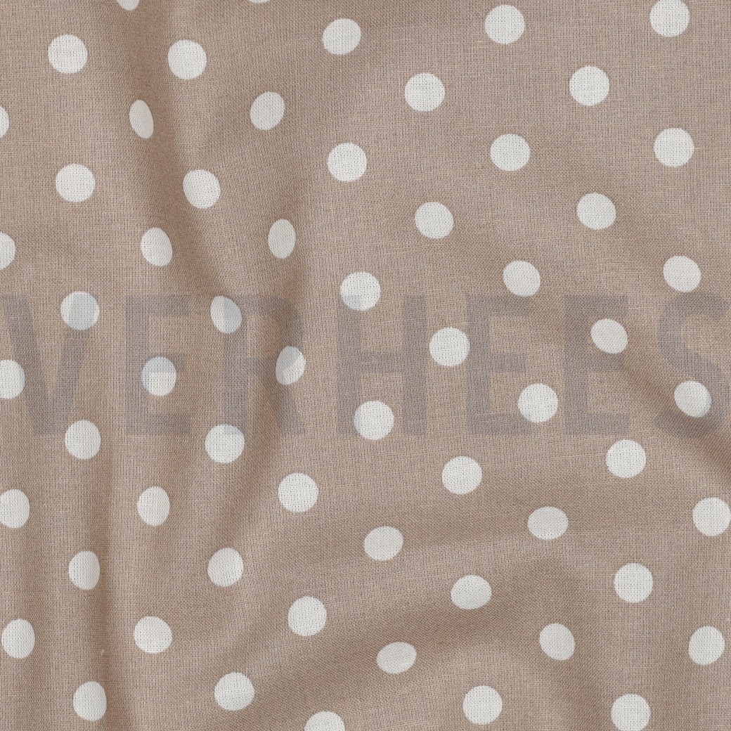 POPLIN DOTS SAND #7
