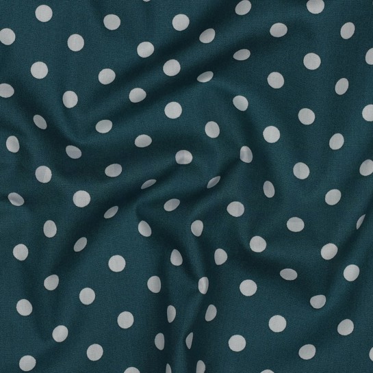 POPLIN DOTS PETROL #7