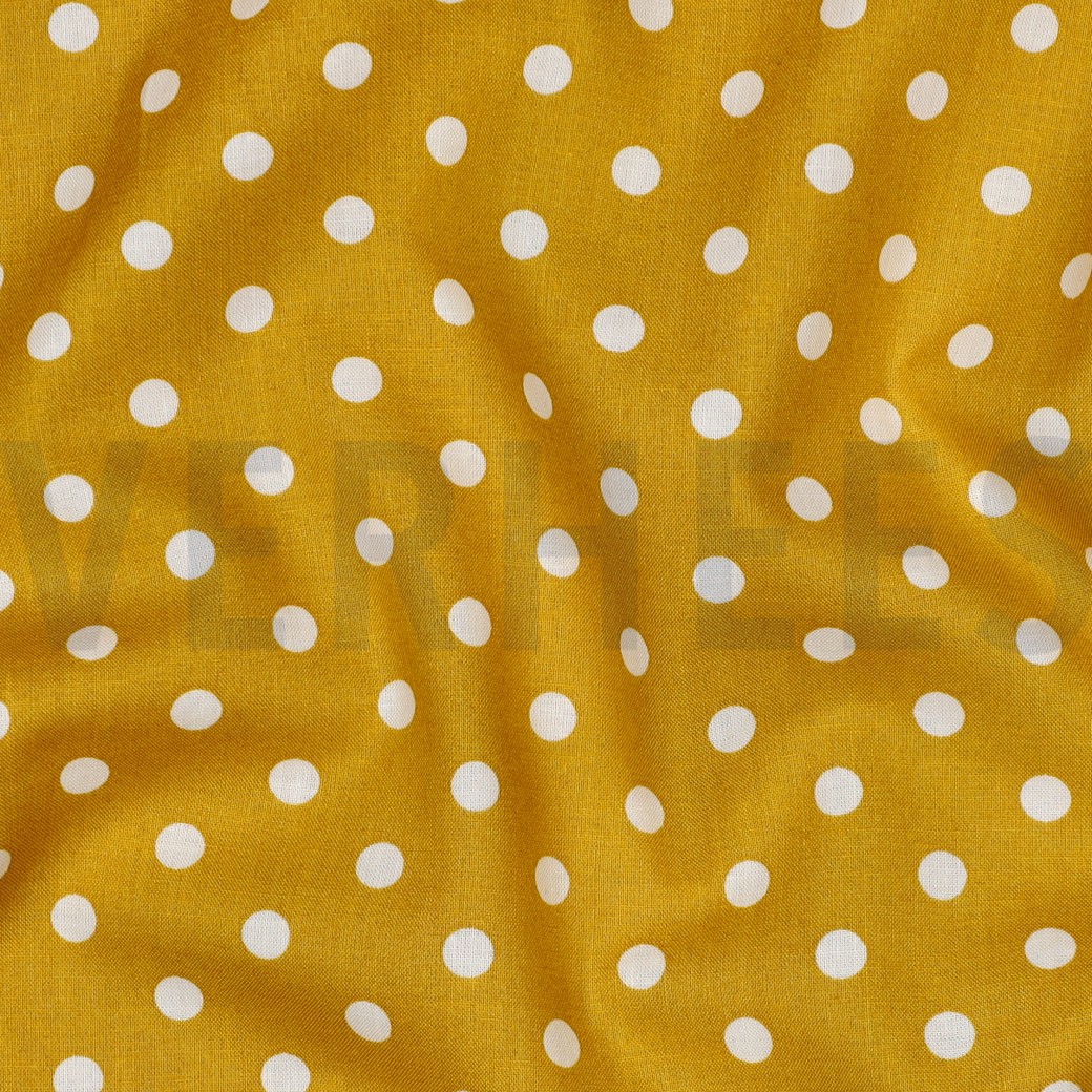 POPLIN DOTS OCHRE #7