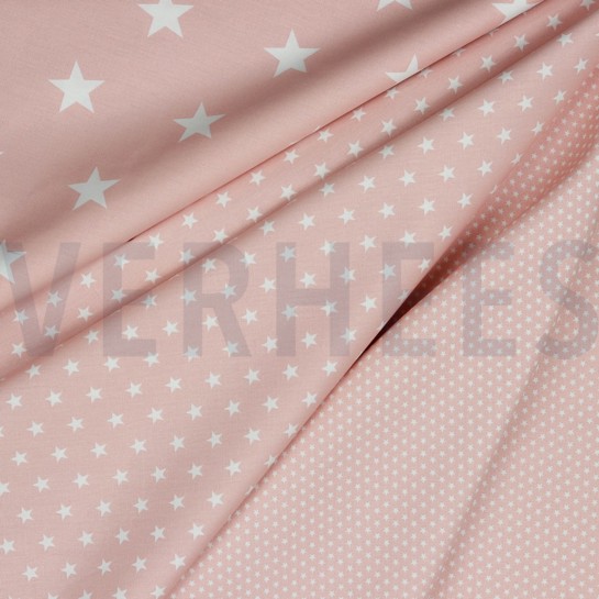 POPLIN STARS OLD ROSE #7