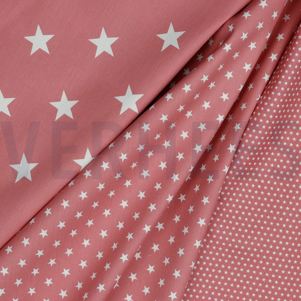 BAUMWOLLE POPELINE STERNE BLUSH #7