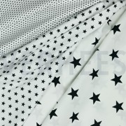 POPLIN STARS WHITE/BLACK (thumbnail) #2