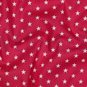 KATOENEN POPLIN KLEINE STERREN ROZE (thumbnail) #2