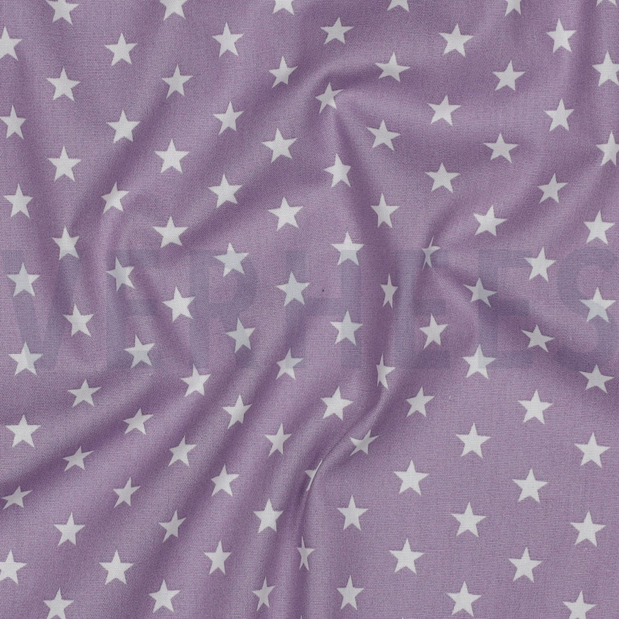 POPLIN PETIT STARS LILAC (high resolution) #2