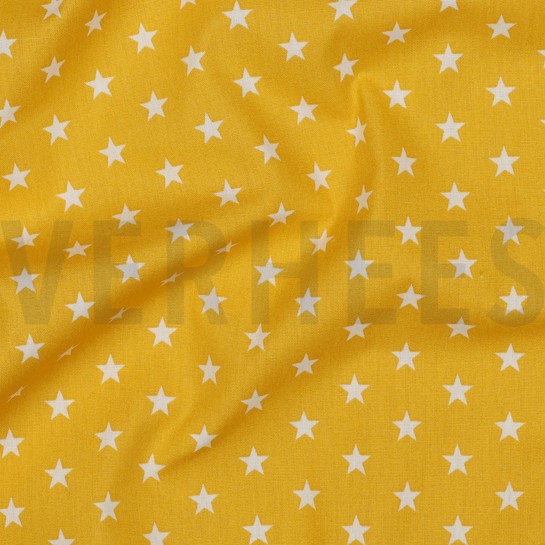 POPLIN PETIT STARS YELLOW #7