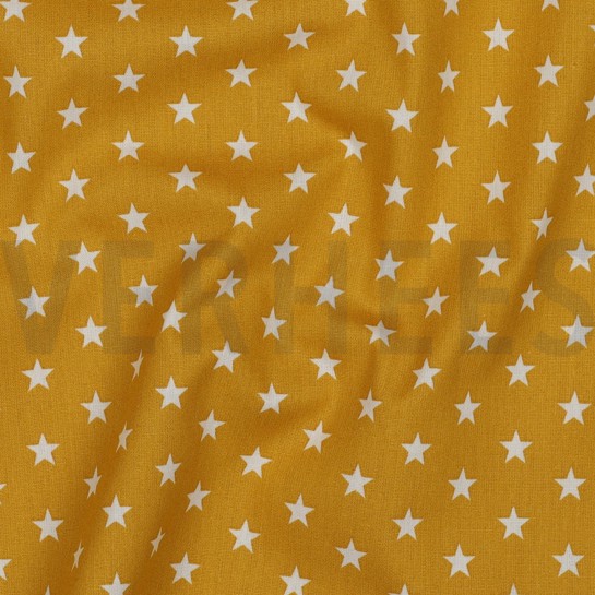 POPLIN PETIT STARS OCHRE #7
