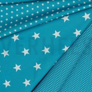 POPLIN MINI STARS TURQUOISE (thumbnail) #2