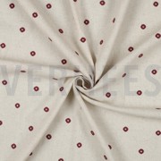 LIN VISCOSE BRODERIE CARRÉ ROSÉ PÂLE (thumbnail) #2