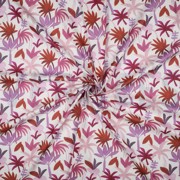COTON VOILE DIGITAL PALM HAVEN ROUGE (thumbnail) #2