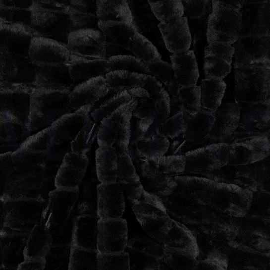 KUNSTPELZ BLOCK SCHWARZ #7