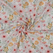 KATOEN EMBROIDERY DIGITAAL BLOEMEN WIT (thumbnail) #2