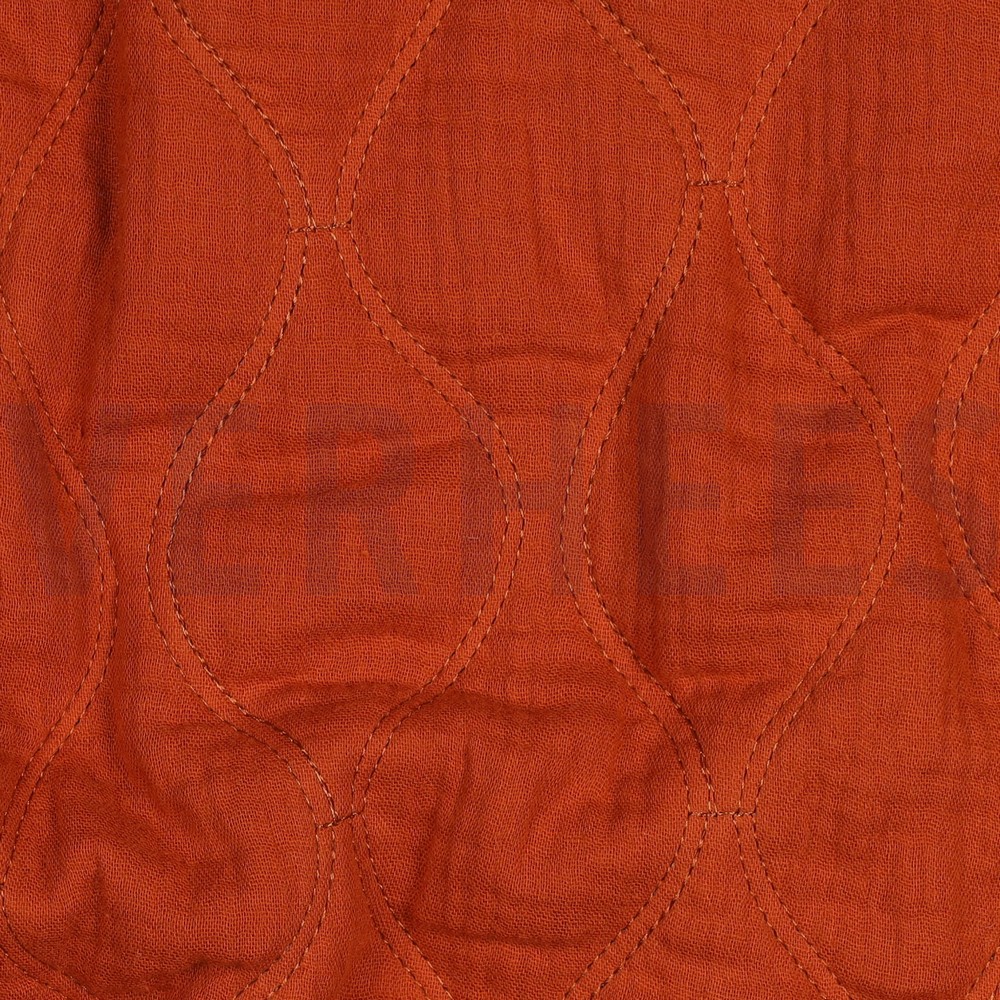 DOUBLE GAUZE QUILT RUST #7