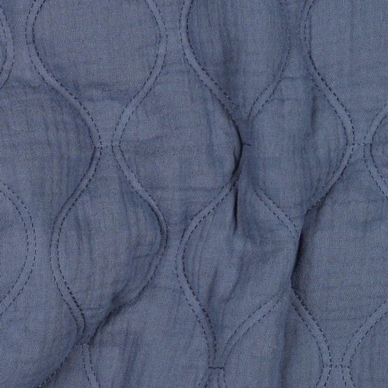 DOUBLE GAUZE QUILT JEANSBLAUW #7