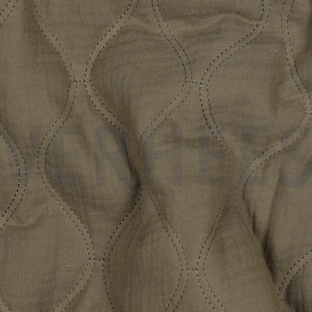 MUSSELIN QUILT MOOSGRÜN #7