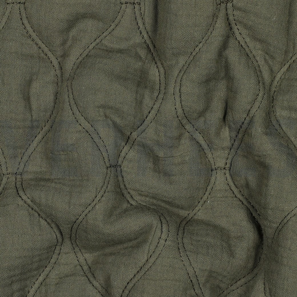 MUSSELIN QUILT DUNKEL MOOSGRÜN #7