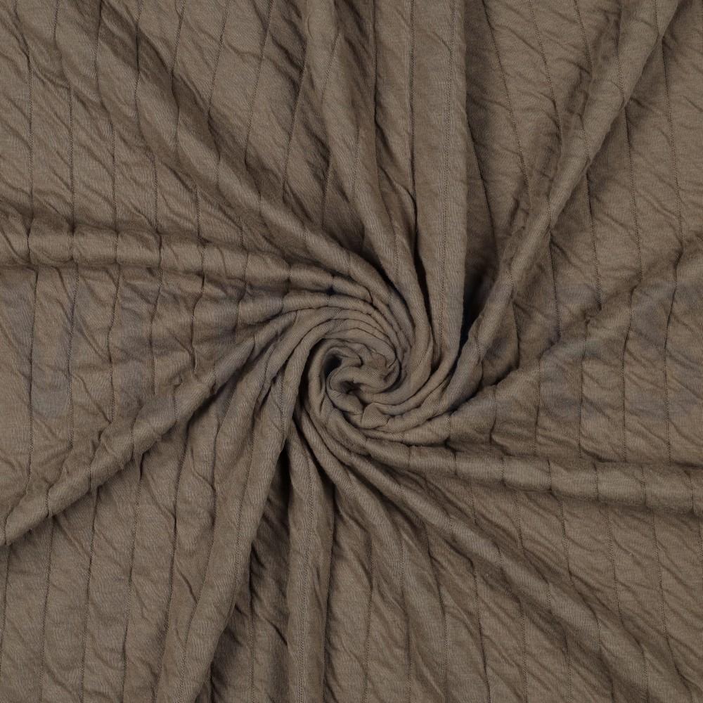 GEQUILTE JERSEY STREPEN TAUPE #7