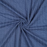 GEQUILTE JERSEY STREPEN JEANSBLAUW (thumbnail) #2