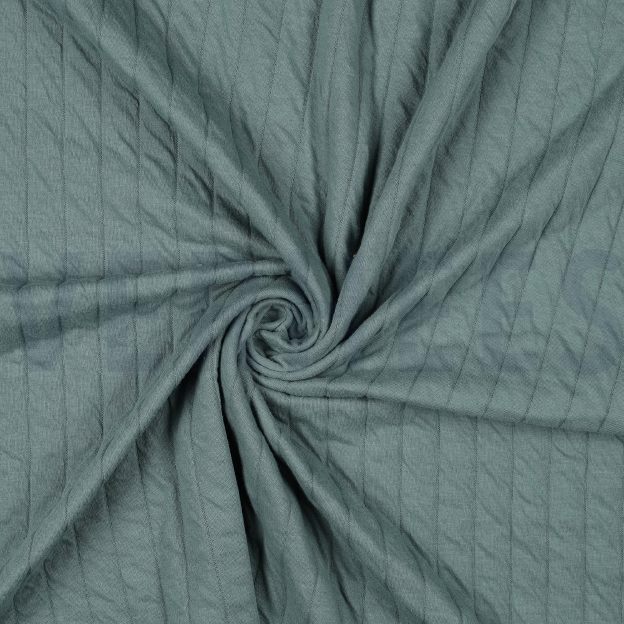 GEQUILTE JERSEY STREPEN JADE (high resolution) #2