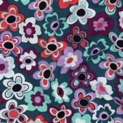 FRENCH TERRY FLEURS PÉTROLE (thumbnail) #2