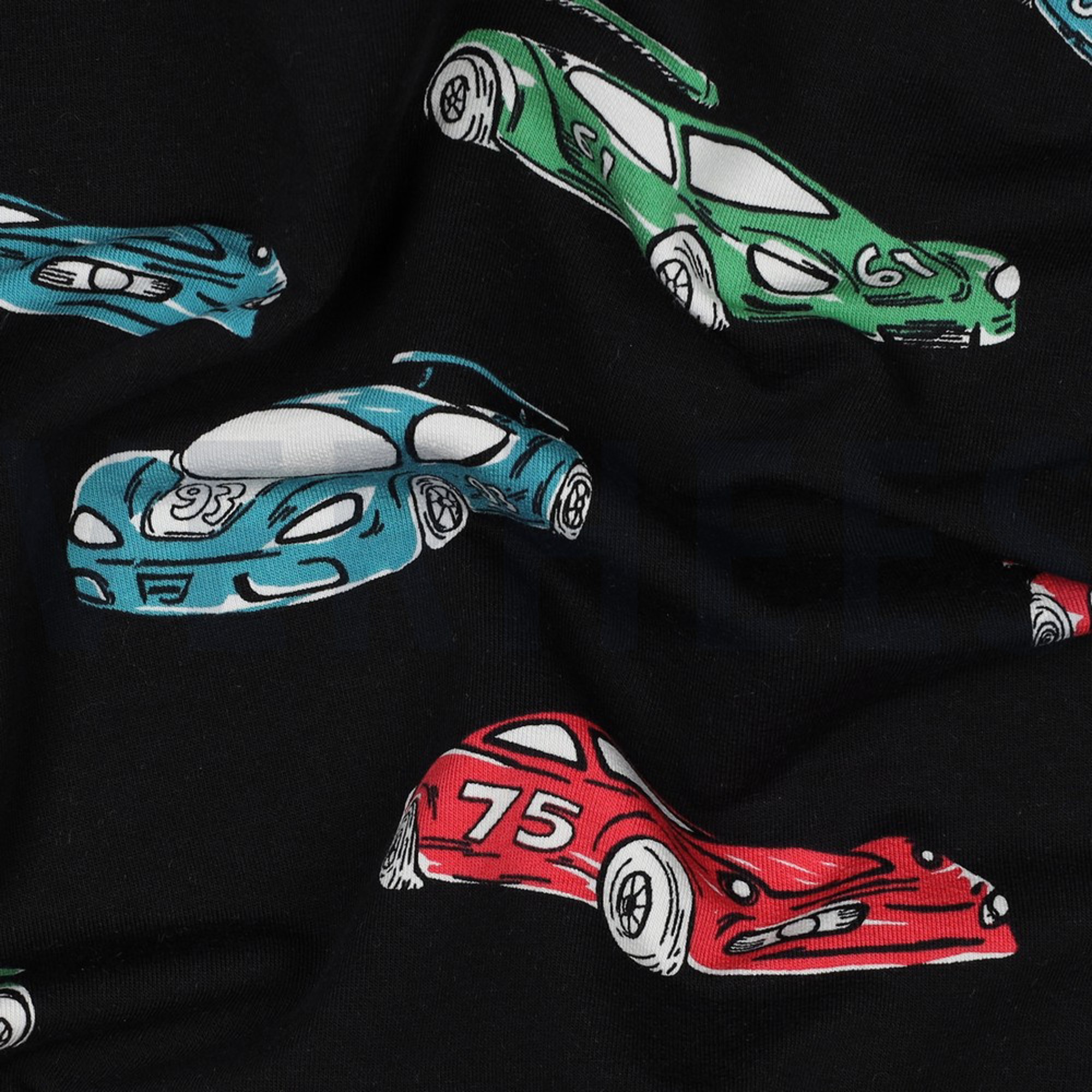 FRENCH TERRY VOITURES DE COURSE NOIR (high resolution) #2