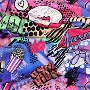 FRENCH TERRY DIGITAAL MANGA KOBALTBLAUW (thumbnail) #2