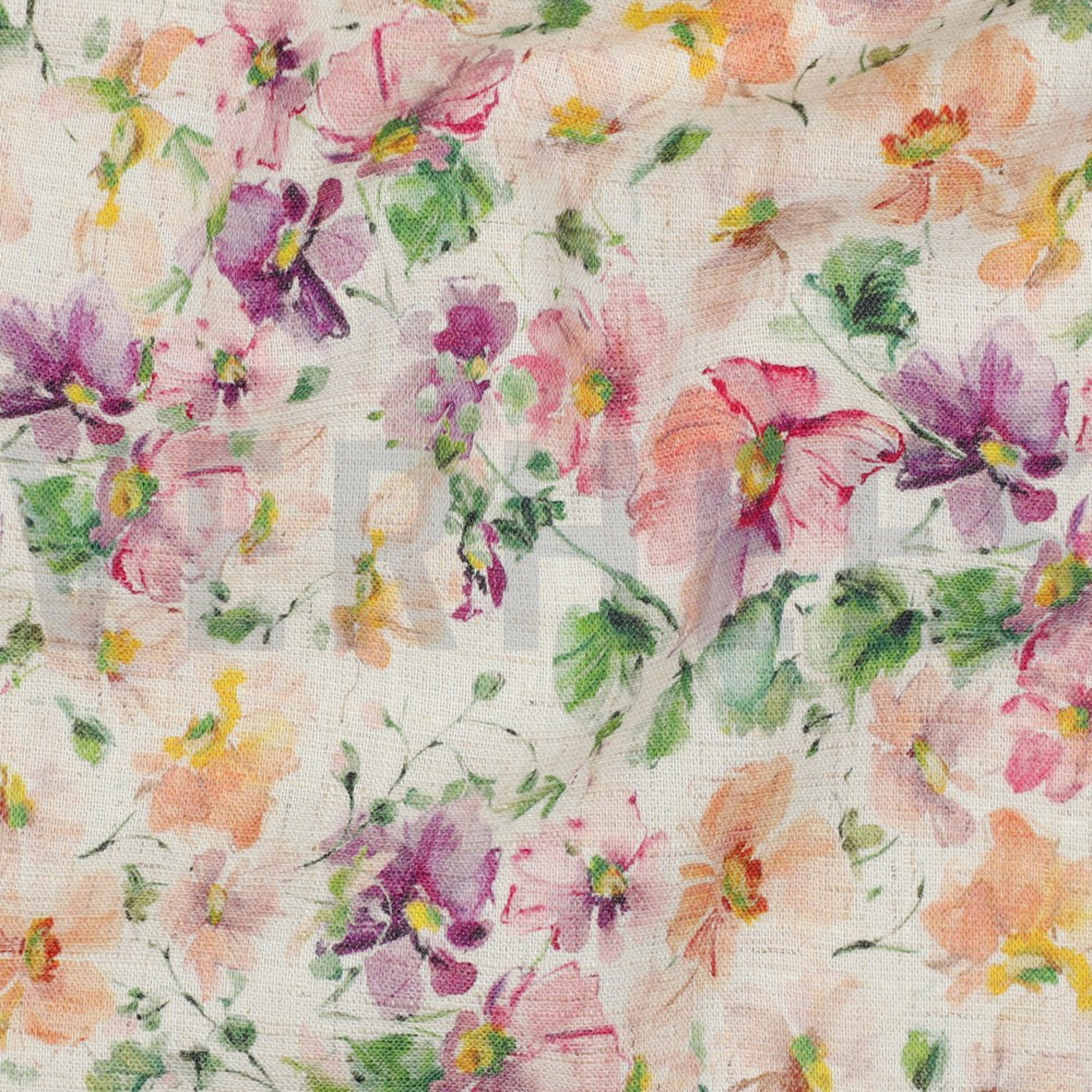 LINNEN VISCOSE CRÊPE DIGITAAL BLOEMEN MULTI (high resolution) #2