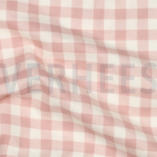 FLANEL RUITEN LICHTROZE #7