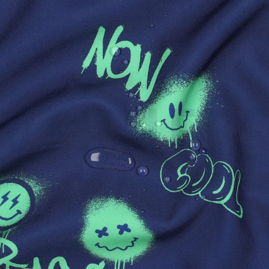 SOFTSHELL DIGITAL GRAFFITI BLEU MARINE #7