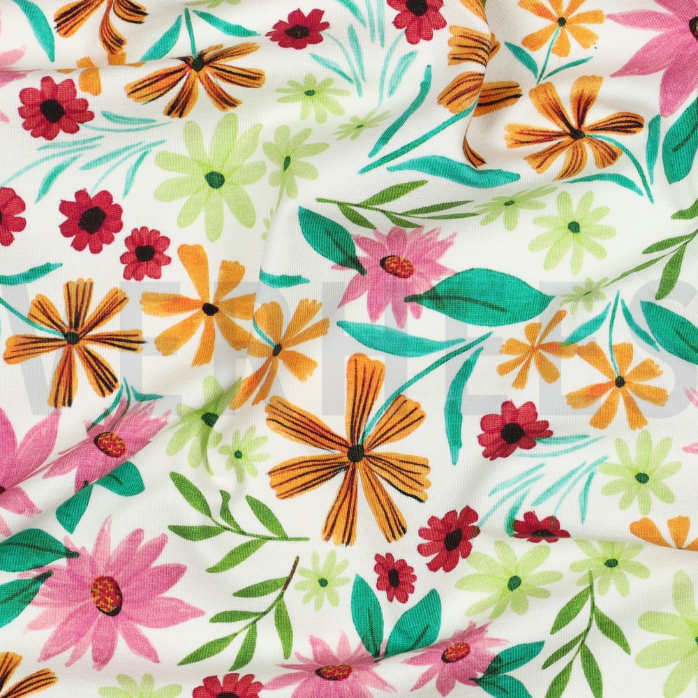 JERSEY DIGITAAL BLOEMEN WIT #7